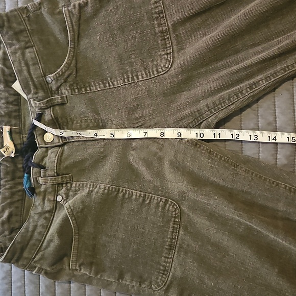 Flare Courdory Green Pants Size 30 Roxy - Picture 6 of 7